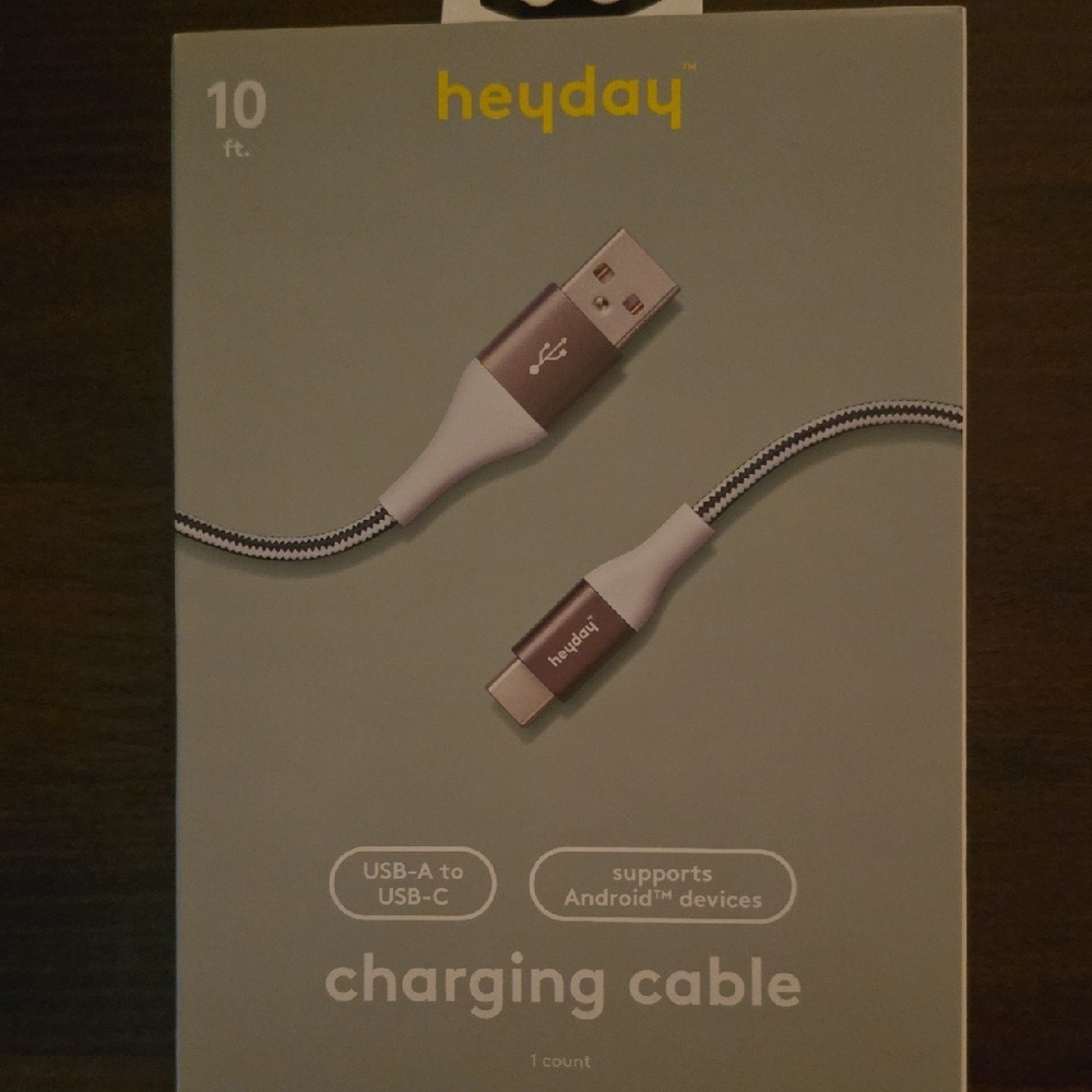 ANDROID CELL PHONE 10 FOOT LONG  RECHARGING USB-A to USB-C Cable